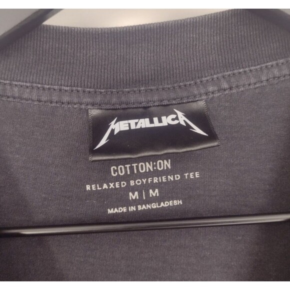 Metallica Pushead DOUBLE SIDED Flaming Skull Heart Rose Fire T-Shirt Mens M - Picture 6 of 8